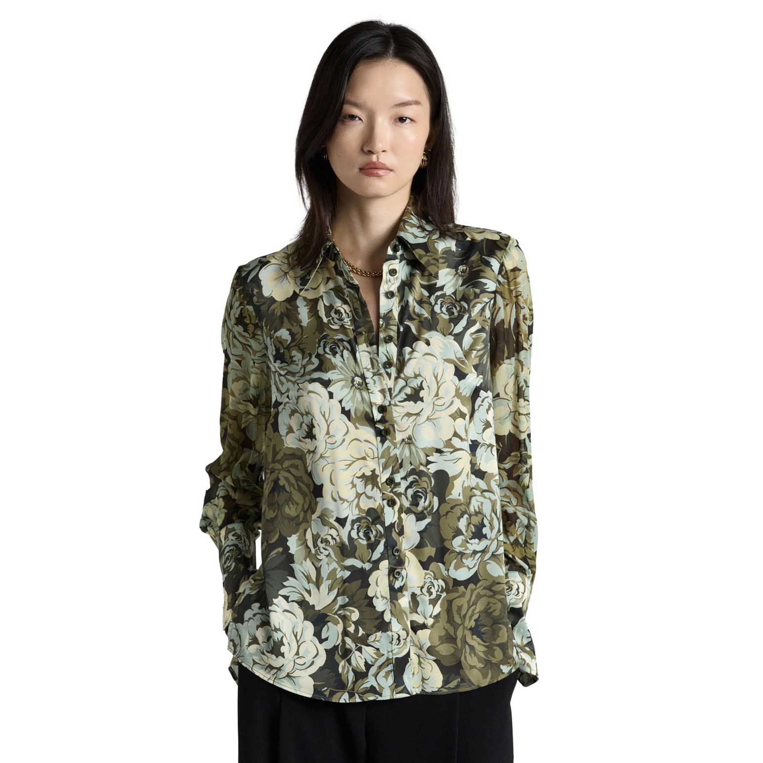 Cue Olympia Floral Shirt